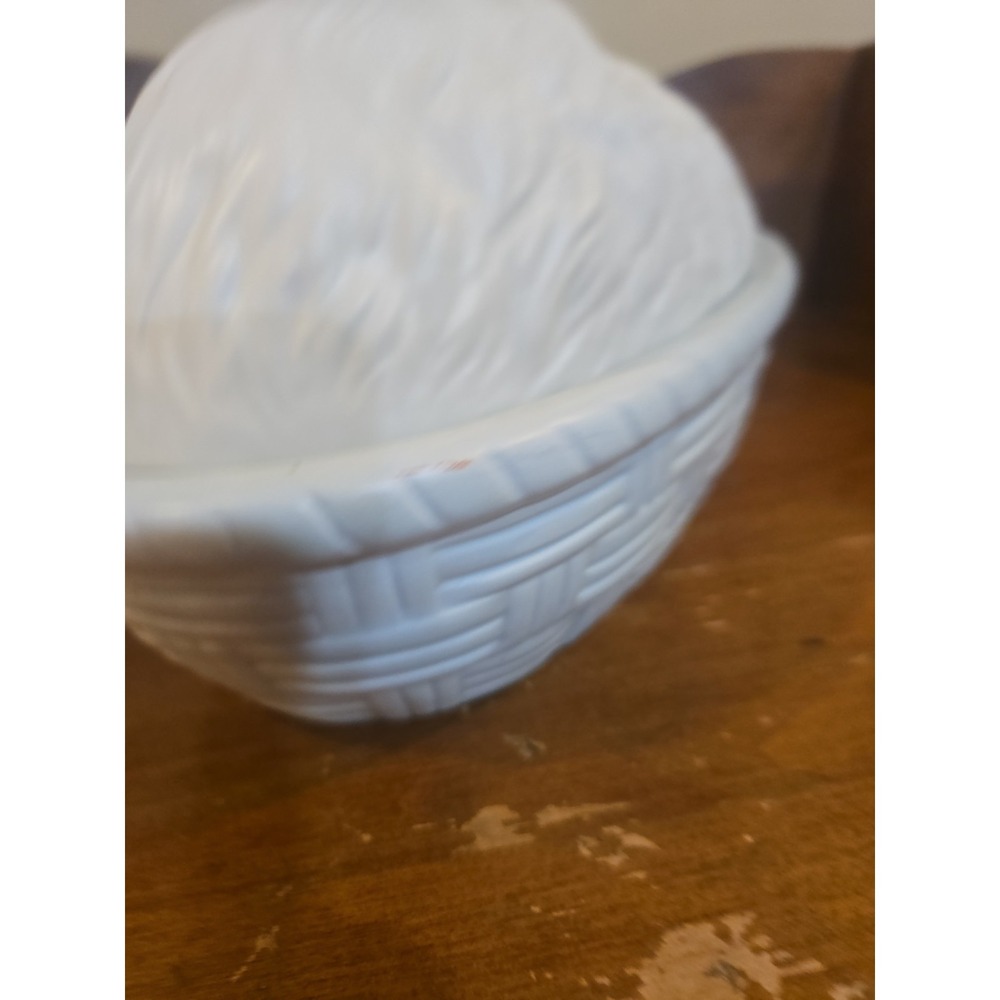 Vintage House of Lloyd 2 Piece Ceramic Cat/Kitten On Basket 1989 Cookie Candy - Picture 11 of 11